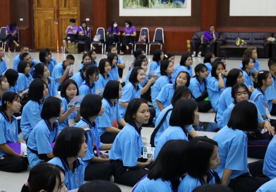 ภาพกิจกรรม  คณะวิทยาศาสตร์และเทคโนโลยี จัดกิจกรรมแนะแนวการศึกษา ให้นักเรียนระดับชั้นมัธยมศึกษาปีที่ 6 (สายวิทย์-คณิต/สายศิลป์) โรงเรียนราชประชานุเคราะห์ 55 จังหวัดตาก