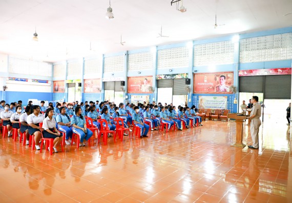 ภาพกิจกรรม  คณะวิทยาศาสตร์และเทคโนโลยี จัดค่ายวิทยาศาสตร์สัญจร ปีการศึกษา 2566  โรงเรียนโกสัมพีวิทยา
