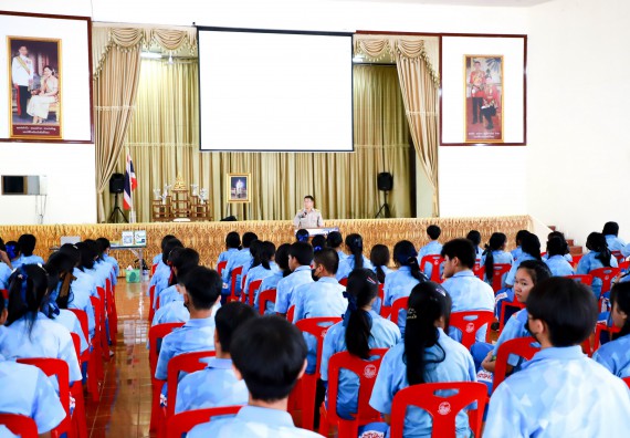 ภาพกิจกรรม  คณะวิทยาศาสตร์และเทคโนโลยี จัดค่ายวิทยาศาสตร์สัญจร ปีการศึกษา 2566  โรงเรียนโกสัมพีวิทยา
