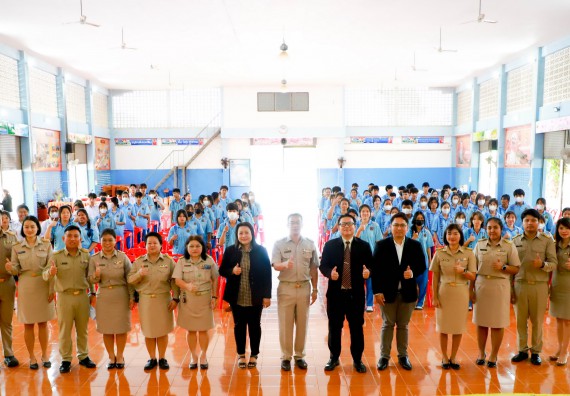 ภาพกิจกรรม  คณะวิทยาศาสตร์และเทคโนโลยี จัดค่ายวิทยาศาสตร์สัญจร ปีการศึกษา 2566  โรงเรียนโกสัมพีวิทยา