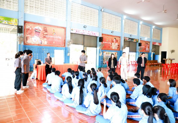 ภาพกิจกรรม  คณะวิทยาศาสตร์และเทคโนโลยี จัดค่ายวิทยาศาสตร์สัญจร ปีการศึกษา 2566  โรงเรียนโกสัมพีวิทยา