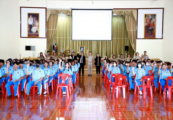 ภาพกิจกรรม  คณะวิทยาศาสตร์และเทคโนโลยี จัดค่ายวิทยาศาสตร์สัญจร ปีการศึกษา 2566  โรงเรียนโกสัมพีวิทยา