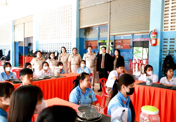 ภาพกิจกรรม  คณะวิทยาศาสตร์และเทคโนโลยี จัดค่ายวิทยาศาสตร์สัญจร ปีการศึกษา 2566  โรงเรียนโกสัมพีวิทยา