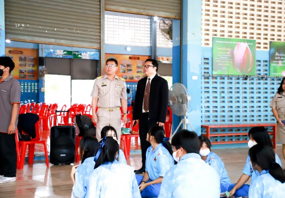 ภาพกิจกรรม  คณะวิทยาศาสตร์และเทคโนโลยี จัดค่ายวิทยาศาสตร์สัญจร ปีการศึกษา 2566  โรงเรียนโกสัมพีวิทยา