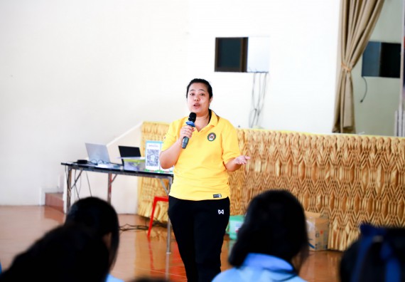 ภาพกิจกรรม  คณะวิทยาศาสตร์และเทคโนโลยี จัดค่ายวิทยาศาสตร์สัญจร ปีการศึกษา 2566  โรงเรียนโกสัมพีวิทยา