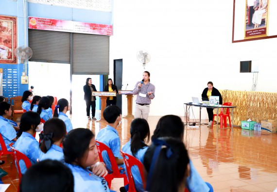 ภาพกิจกรรม  คณะวิทยาศาสตร์และเทคโนโลยี จัดค่ายวิทยาศาสตร์สัญจร ปีการศึกษา 2566  โรงเรียนโกสัมพีวิทยา