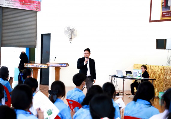 ภาพกิจกรรม  คณะวิทยาศาสตร์และเทคโนโลยี จัดค่ายวิทยาศาสตร์สัญจร ปีการศึกษา 2566  โรงเรียนโกสัมพีวิทยา