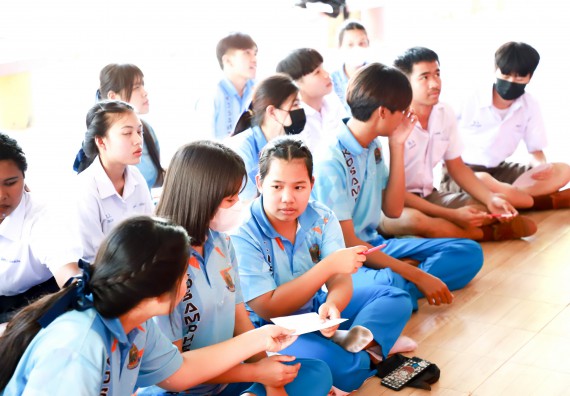 ภาพกิจกรรม  คณะวิทยาศาสตร์และเทคโนโลยี จัดค่ายวิทยาศาสตร์สัญจร ปีการศึกษา 2566  โรงเรียนโกสัมพีวิทยา