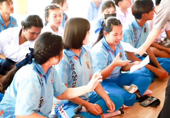 ภาพกิจกรรม  คณะวิทยาศาสตร์และเทคโนโลยี จัดค่ายวิทยาศาสตร์สัญจร ปีการศึกษา 2566  โรงเรียนโกสัมพีวิทยา