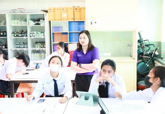 ภาพกิจกรรม  คณะวิทยาศาสตร์และเทคโนโลยี จัดค่ายวิทยาศาสตร์สัญจร ปีการศึกษา 2566  โรงเรียนองค์การบริหารส่วนจังหวัดกำแพงเพชร