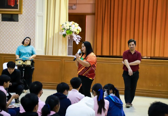 ภาพกิจกรรม  คณะวิทยาศาสตร์และเทคโนโลยี จัดค่ายวิทยาศาสตร์สัญจร ปีการศึกษา 2566  โรงเรียนวัชรวิทยา