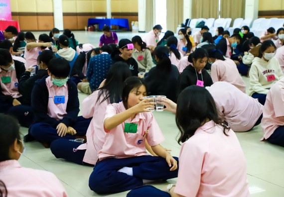 ภาพกิจกรรม  คณะวิทยาศาสตร์และเทคโนโลยี จัดค่ายวิทยาศาสตร์สัญจร ปีการศึกษา 2566  โรงเรียนวัชรวิทยา