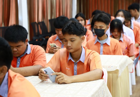 ภาพกิจกรรม  คณะวิทยาศาสตร์และเทคโนโลยี จัดค่ายวิทยาศาสตร์สัญจร ปีการศึกษา 2566  โรงเรียนคณฑีพิทยาคม