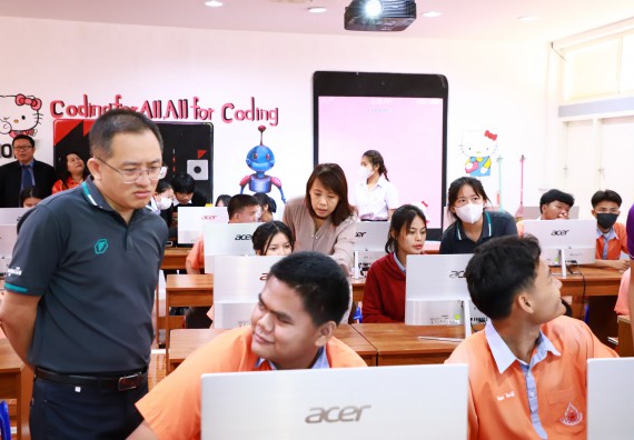 ภาพกิจกรรม  คณะวิทยาศาสตร์และเทคโนโลยี จัดค่ายวิทยาศาสตร์สัญจร ปีการศึกษา 2566  โรงเรียนคณฑีพิทยาคม