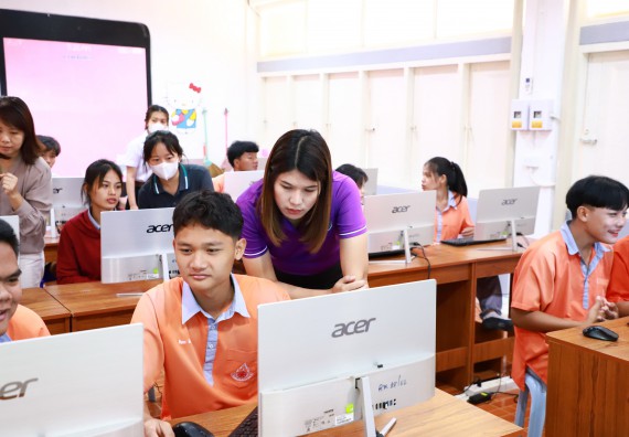 ภาพกิจกรรม  คณะวิทยาศาสตร์และเทคโนโลยี จัดค่ายวิทยาศาสตร์สัญจร ปีการศึกษา 2566  โรงเรียนคณฑีพิทยาคม