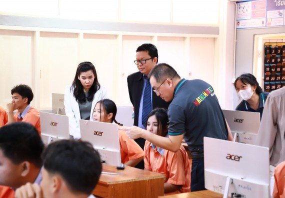 ภาพกิจกรรม  คณะวิทยาศาสตร์และเทคโนโลยี จัดค่ายวิทยาศาสตร์สัญจร ปีการศึกษา 2566  โรงเรียนคณฑีพิทยาคม