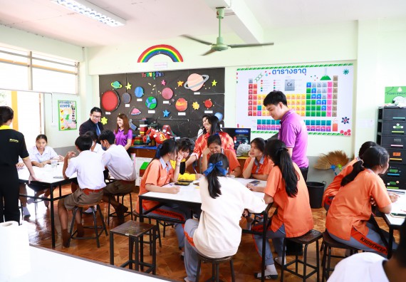 ภาพกิจกรรม  คณะวิทยาศาสตร์และเทคโนโลยี จัดค่ายวิทยาศาสตร์สัญจร ปีการศึกษา 2566  โรงเรียนคณฑีพิทยาคม