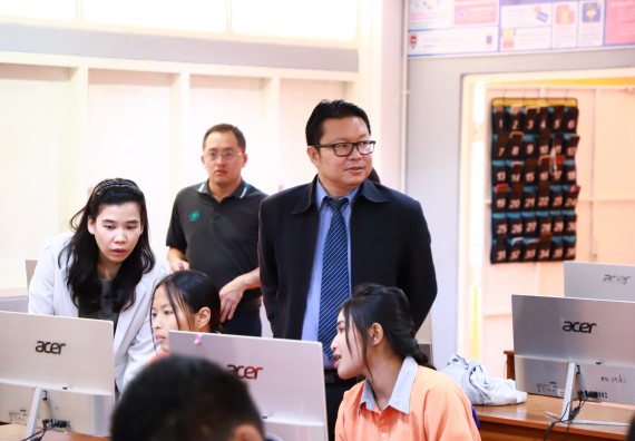 ภาพกิจกรรม  คณะวิทยาศาสตร์และเทคโนโลยี จัดค่ายวิทยาศาสตร์สัญจร ปีการศึกษา 2566  โรงเรียนคณฑีพิทยาคม