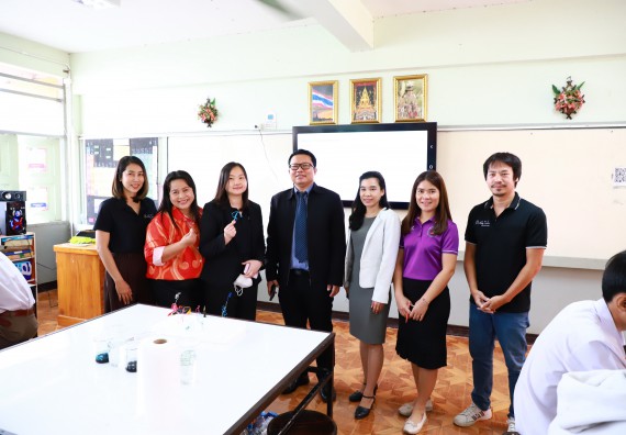 ภาพกิจกรรม  คณะวิทยาศาสตร์และเทคโนโลยี จัดค่ายวิทยาศาสตร์สัญจร ปีการศึกษา 2566  โรงเรียนคณฑีพิทยาคม