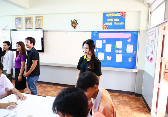 ภาพกิจกรรม  คณะวิทยาศาสตร์และเทคโนโลยี จัดค่ายวิทยาศาสตร์สัญจร ปีการศึกษา 2566  โรงเรียนคณฑีพิทยาคม