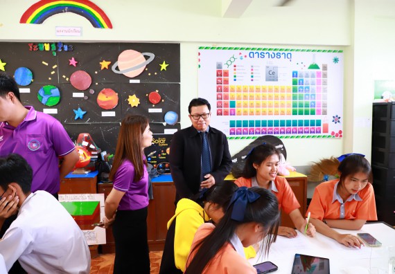 ภาพกิจกรรม  คณะวิทยาศาสตร์และเทคโนโลยี จัดค่ายวิทยาศาสตร์สัญจร ปีการศึกษา 2566  โรงเรียนคณฑีพิทยาคม