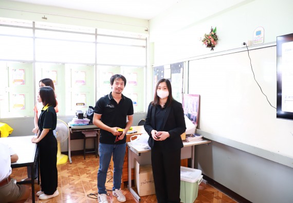 ภาพกิจกรรม  คณะวิทยาศาสตร์และเทคโนโลยี จัดค่ายวิทยาศาสตร์สัญจร ปีการศึกษา 2566  โรงเรียนคณฑีพิทยาคม