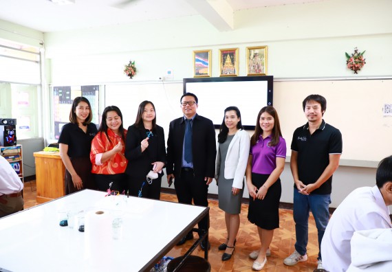 ภาพกิจกรรม  คณะวิทยาศาสตร์และเทคโนโลยี จัดค่ายวิทยาศาสตร์สัญจร ปีการศึกษา 2566  โรงเรียนคณฑีพิทยาคม