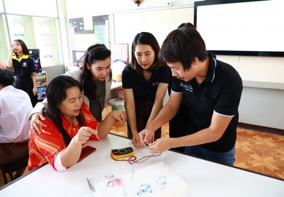 ภาพกิจกรรม  คณะวิทยาศาสตร์และเทคโนโลยี จัดค่ายวิทยาศาสตร์สัญจร ปีการศึกษา 2566  โรงเรียนคณฑีพิทยาคม