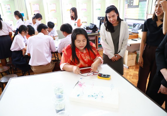 ภาพกิจกรรม  คณะวิทยาศาสตร์และเทคโนโลยี จัดค่ายวิทยาศาสตร์สัญจร ปีการศึกษา 2566  โรงเรียนคณฑีพิทยาคม