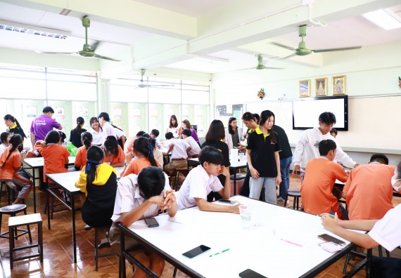 ภาพกิจกรรม  คณะวิทยาศาสตร์และเทคโนโลยี จัดค่ายวิทยาศาสตร์สัญจร ปีการศึกษา 2566  โรงเรียนคณฑีพิทยาคม