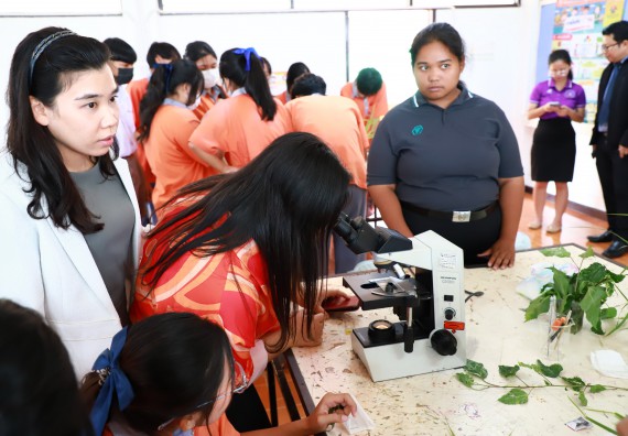 ภาพกิจกรรม  คณะวิทยาศาสตร์และเทคโนโลยี จัดค่ายวิทยาศาสตร์สัญจร ปีการศึกษา 2566  โรงเรียนคณฑีพิทยาคม