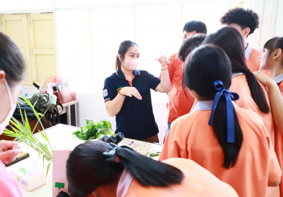 ภาพกิจกรรม  คณะวิทยาศาสตร์และเทคโนโลยี จัดค่ายวิทยาศาสตร์สัญจร ปีการศึกษา 2566  โรงเรียนคณฑีพิทยาคม