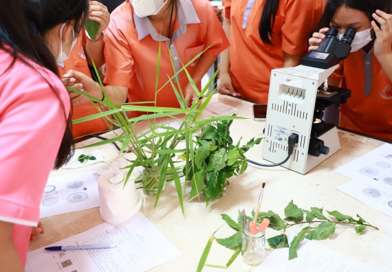 ภาพกิจกรรม  คณะวิทยาศาสตร์และเทคโนโลยี จัดค่ายวิทยาศาสตร์สัญจร ปีการศึกษา 2566  โรงเรียนคณฑีพิทยาคม