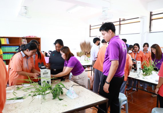 ภาพกิจกรรม  คณะวิทยาศาสตร์และเทคโนโลยี จัดค่ายวิทยาศาสตร์สัญจร ปีการศึกษา 2566  โรงเรียนคณฑีพิทยาคม