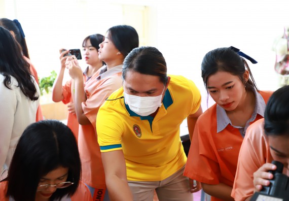 ภาพกิจกรรม  คณะวิทยาศาสตร์และเทคโนโลยี จัดค่ายวิทยาศาสตร์สัญจร ปีการศึกษา 2566  โรงเรียนคณฑีพิทยาคม