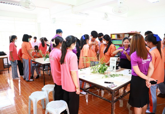 ภาพกิจกรรม  คณะวิทยาศาสตร์และเทคโนโลยี จัดค่ายวิทยาศาสตร์สัญจร ปีการศึกษา 2566  โรงเรียนคณฑีพิทยาคม
