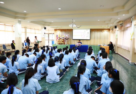 ภาพกิจกรรม  คณะวิทยาศาสตร์และเทคโนโลยี จัดค่ายวิทยาศาสตร์สัญจร ปีการศึกษา 2566  โรงเรียนพิไกรวิทยา