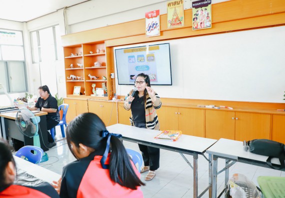 ภาพกิจกรรม  คณะวิทยาศาสตร์และเทคโนโลยี จัดค่ายวิทยาศาสตร์สัญจร ปีการศึกษา 2566  โรงเรียนวังแขมวิทยาคม