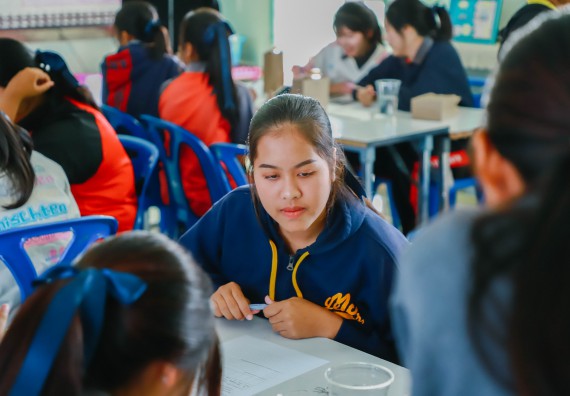 ภาพกิจกรรม  คณะวิทยาศาสตร์และเทคโนโลยี จัดค่ายวิทยาศาสตร์สัญจร ปีการศึกษา 2566  โรงเรียนวังแขมวิทยาคม