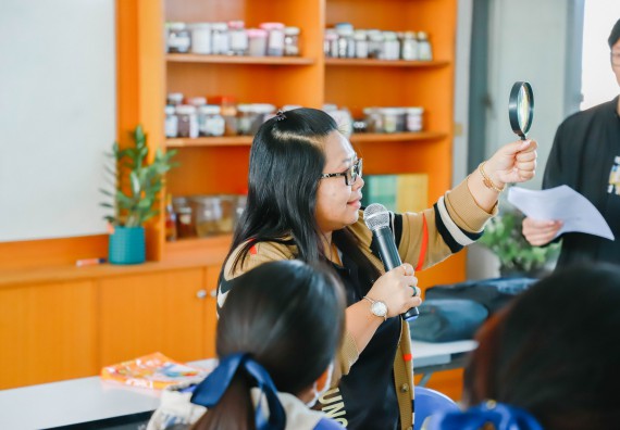 ภาพกิจกรรม  คณะวิทยาศาสตร์และเทคโนโลยี จัดค่ายวิทยาศาสตร์สัญจร ปีการศึกษา 2566  โรงเรียนวังแขมวิทยาคม