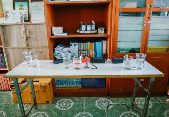 ภาพกิจกรรม  คณะวิทยาศาสตร์และเทคโนโลยี จัดค่ายวิทยาศาสตร์สัญจร ปีการศึกษา 2566  โรงเรียนวังแขมวิทยาคม