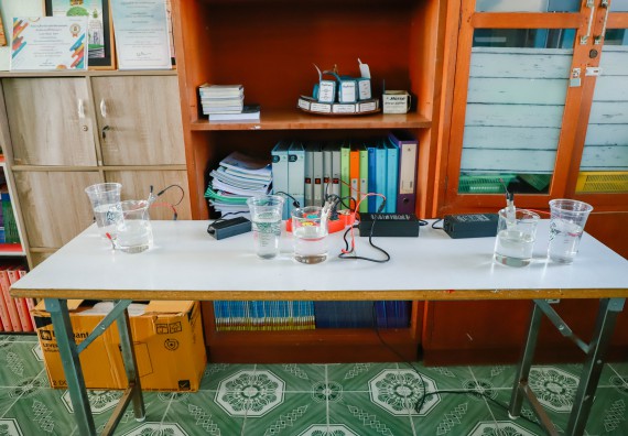 ภาพกิจกรรม  คณะวิทยาศาสตร์และเทคโนโลยี จัดค่ายวิทยาศาสตร์สัญจร ปีการศึกษา 2566  โรงเรียนวังแขมวิทยาคม