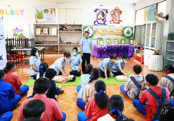 คณะวิทยาศาสตร์และเทคโนโลยี จัดค่ายวิทยาศาสตร์สัญจร ปีการศึกษา 2566  โรงเรียนเฉลิมพระเกียรติสมเด็จพระศรีนครินทร์ กำแพงเพชร