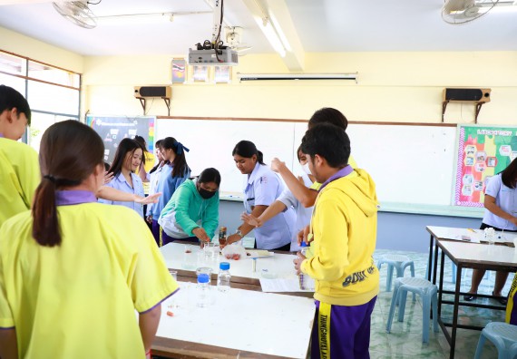 คณะวิทยาศาสตร์และเทคโนโลยี จัดค่ายวิทยาศาสตร์สัญจร ปีการศึกษา 2566  โรงเรียนทุ่งโพธิ์ทะเลพิทยา