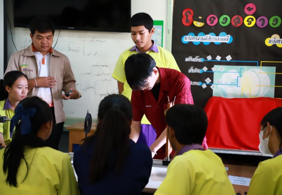 คณะวิทยาศาสตร์และเทคโนโลยี จัดค่ายวิทยาศาสตร์สัญจร ปีการศึกษา 2566  โรงเรียนทุ่งโพธิ์ทะเลพิทยา