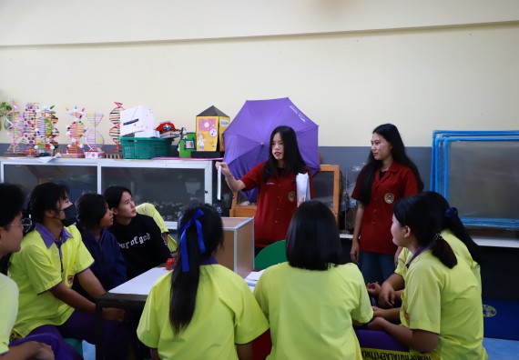 คณะวิทยาศาสตร์และเทคโนโลยี จัดค่ายวิทยาศาสตร์สัญจร ปีการศึกษา 2566  โรงเรียนทุ่งโพธิ์ทะเลพิทยา