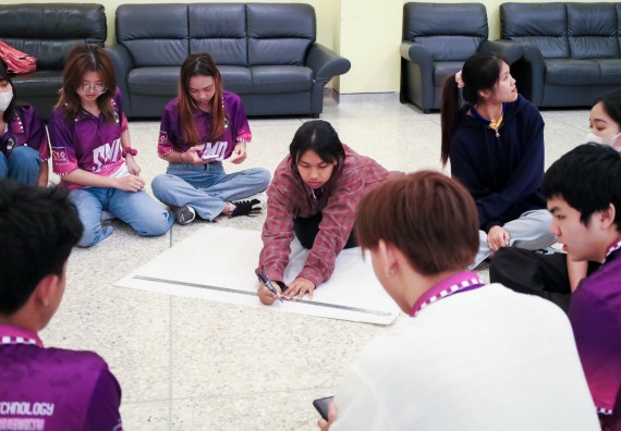 ภาพกิจกรรม  คณะวิทยาศาสตร์และเทคโนโลยี จัดโครงการยกระดับนวัตกรรมชุมชนด้วยกระบวนการวิศวกรสังคม กิจกรรมการอบรมบ่มเพาะทักษะการเป็นวิศวกรสังคม