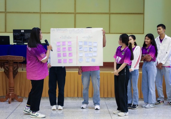 ภาพกิจกรรม  คณะวิทยาศาสตร์และเทคโนโลยี จัดโครงการยกระดับนวัตกรรมชุมชนด้วยกระบวนการวิศวกรสังคม กิจกรรมการอบรมบ่มเพาะทักษะการเป็นวิศวกรสังคม