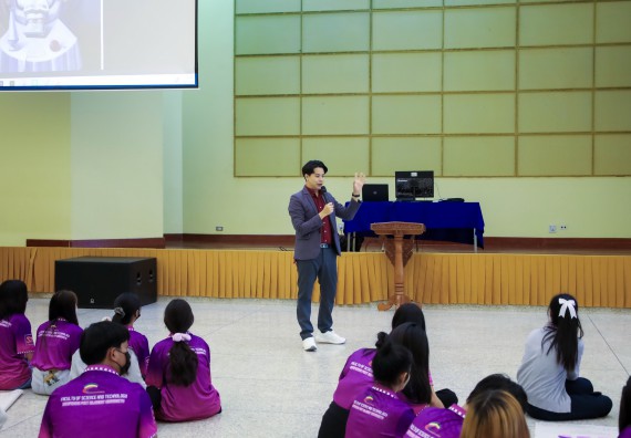 ภาพกิจกรรม  คณะวิทยาศาสตร์และเทคโนโลยี จัดโครงการยกระดับนวัตกรรมชุมชนด้วยกระบวนการวิศวกรสังคม กิจกรรมการอบรมบ่มเพาะทักษะการเป็นวิศวกรสังคม