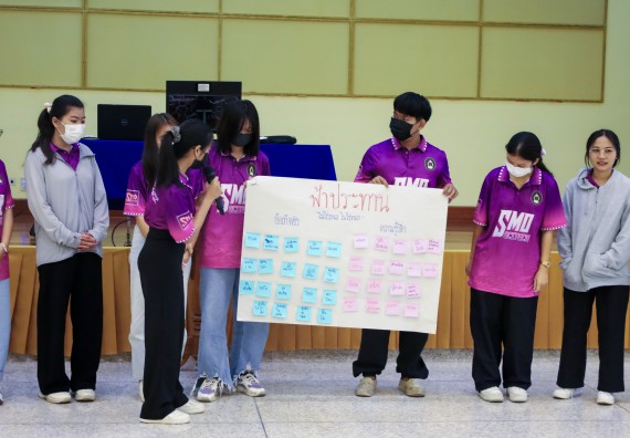 ภาพกิจกรรม  คณะวิทยาศาสตร์และเทคโนโลยี จัดโครงการยกระดับนวัตกรรมชุมชนด้วยกระบวนการวิศวกรสังคม กิจกรรมการอบรมบ่มเพาะทักษะการเป็นวิศวกรสังคม